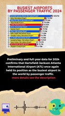 Busiest Airport by Passenger Traffic 2024 #news