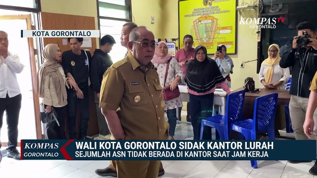 Walikota Gorontalo Sidak Kantor Lurah, Sejumlah ASN Tidak Berada di Kantor Saat Jam Kerja