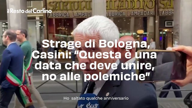 Strage di Bologna, Casini: Questa è una data che deve unire, no alle polemiche