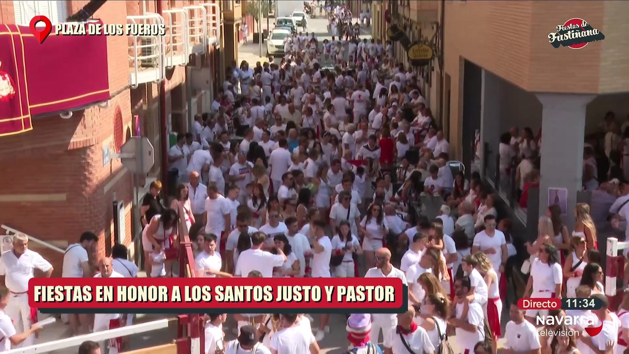 Cohete Fiestas Fustiñana 05/08/2025 Parte 1 en honor a los santos Justo y Pastor