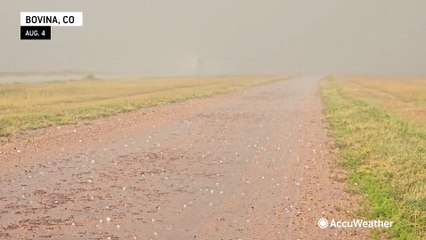 Storm brings large hail to Colorado