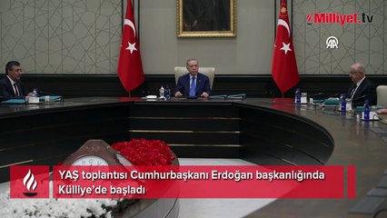 YAŞ toplantısı Cumhurbaşkanı Erdoğan başkanlığında Külliye’de başladı