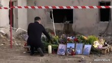 Ucraina, Zelensky sul luogo dell'attacco russo a Kiev