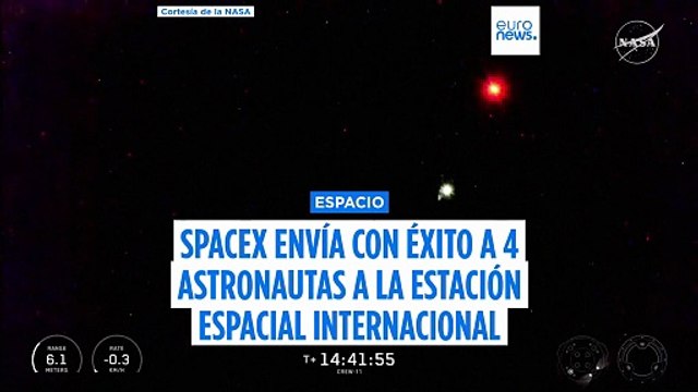 SpaceX envía a 4 astronautas con éxito a la Estación Espacial Internacional