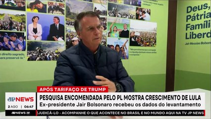 Jair Bolsonaro é alertado sobre crescimento de Lula após tarifaço de Trump