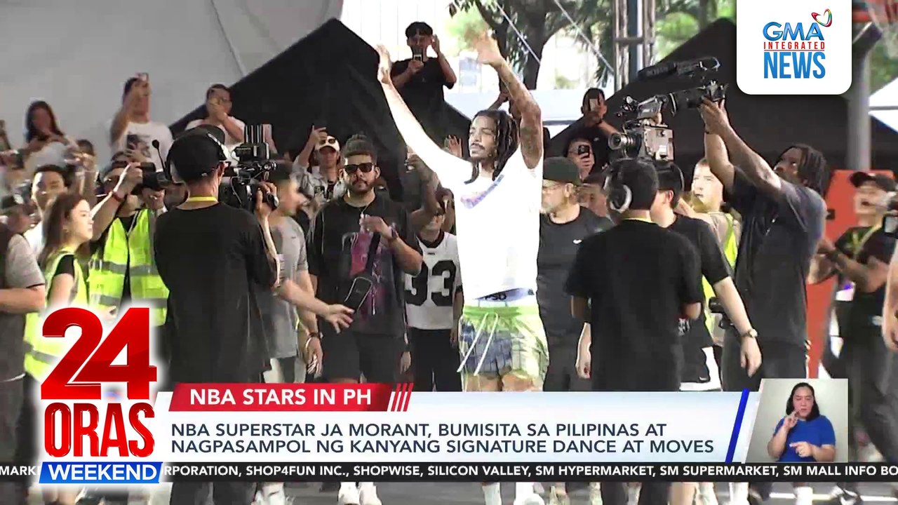 NBA superstar Ja Morant, bumisita sa Pilipinas at nagpasampol ng kanyang signature dance at moves | 24 Oras Weekend