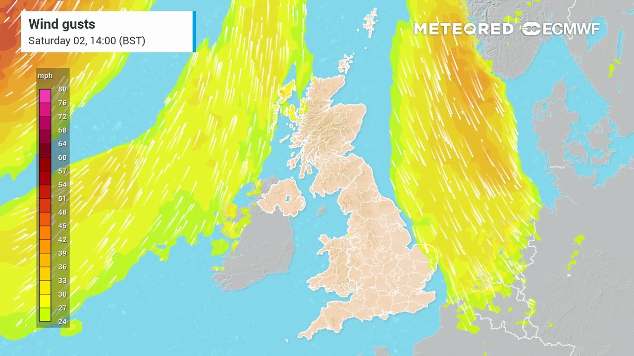 Storm Floris to bring gusts up to 85mph as Met Office issues wind warning