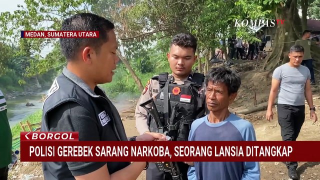 Gerebek Sarang Narkoba di Medan! Polisi Tangkap Lansia Pengedar Sabu