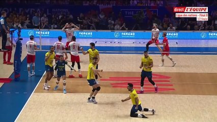 Le replay de Brésil - Pologne (set 2) - Volley - Ligue des Nations