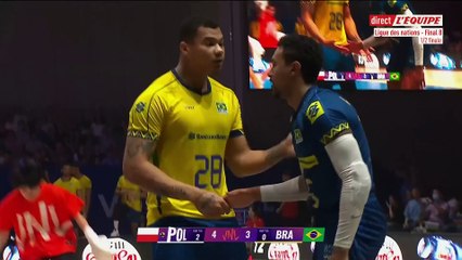 Le replay de Brésil - Pologne (set 3) - Volley - Ligue des Nations