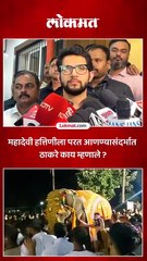Mahadevi Elephant : महादेवी हत्तिणीला कोल्हापूरात परत आणण्याप्रकरणी आदित्य ठाकरेंची भूमिका काय ?