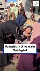 Palestinians Shot While Seeking Aid