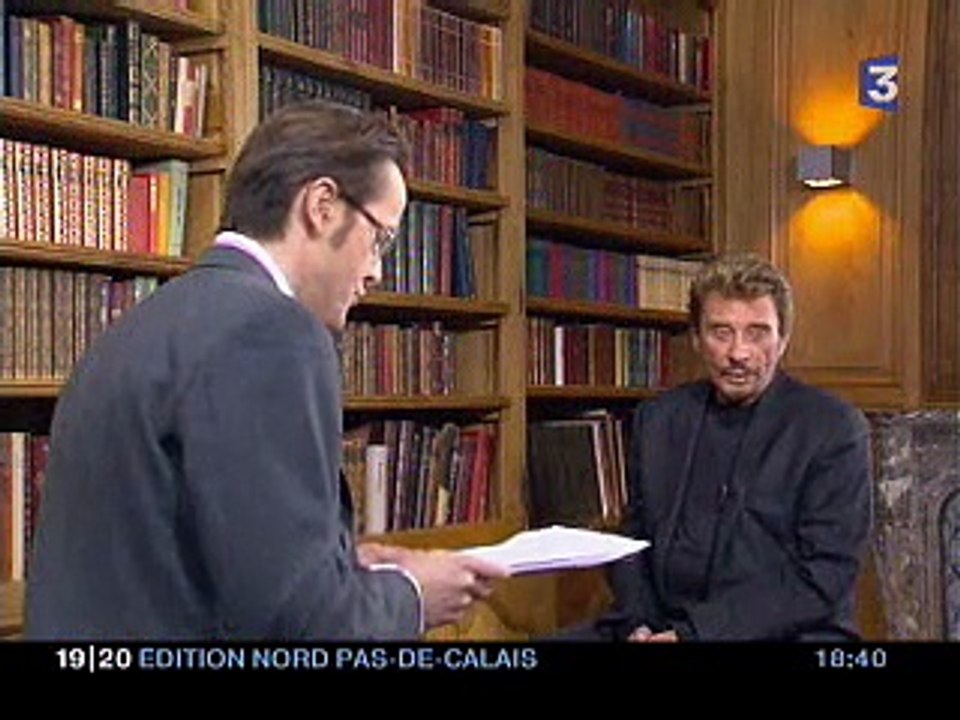 Johnny Hallyday & Fabrice Luchini – Interview à Lille pour “Jean-Philippe” (France 3 – 14 mars 2006)