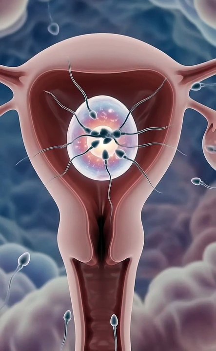 Illustration of Female Egg Fertilization