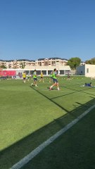 La nueva celebración de Griezmann con Koke y Guliano como socios