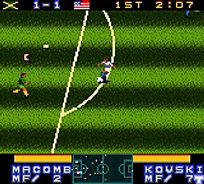 International Superstar Soccer 2000 (GBC) CPU VS CPU Mode