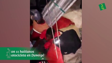 Ejército detiene camión con 11 haitianos indocumentados y una motocicleta en Duvergé