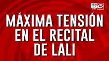 Amenaza de bomba provocó máxima tensión en el show de Lali