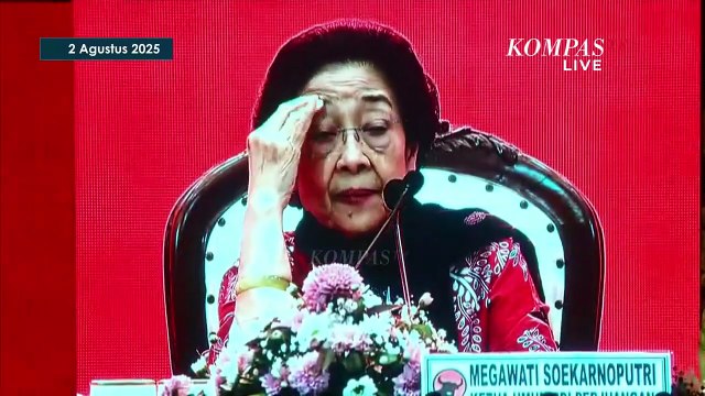 [FULL] Menggelegar! Pidato Politik Megawati di Kongres PDIP, Diiringi Tangis saat Sambut Hasto