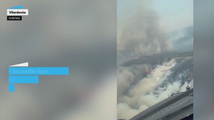 La UME se une a las labores de extinción del incendio en Vilardevós