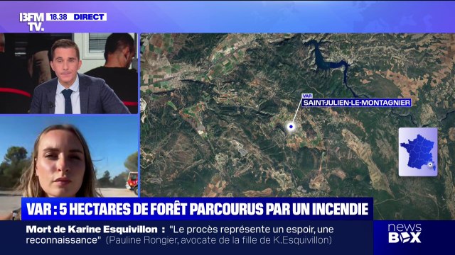 Incendie dans le Var: plus de 130 pompiers et 45 véhicules mobilisés pour tenter d'éteindre le feu