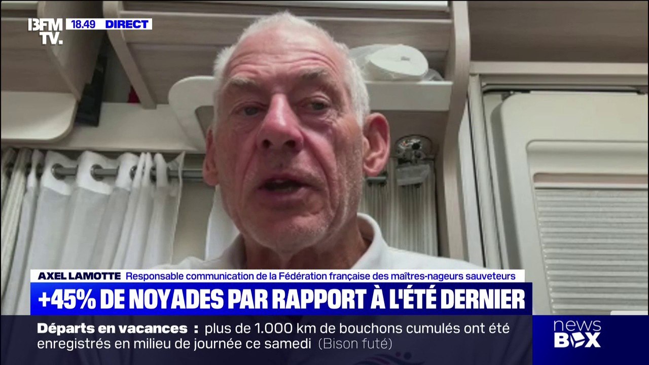 Noyades: "Nous organisons depuis 17 ans les journées nationales de prévention de la noyade", affirme Axel Lamotte (Fédération française des maîtres-nageurs sauveteurs)