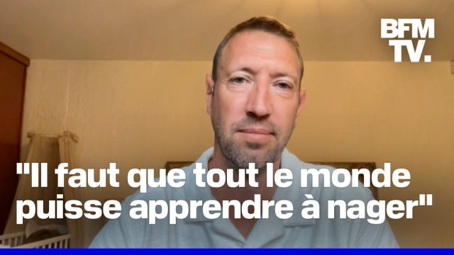 Pour lutter contre les noyades, Alain Bernard, double champion olympique de natation, milite pour un plan piscine