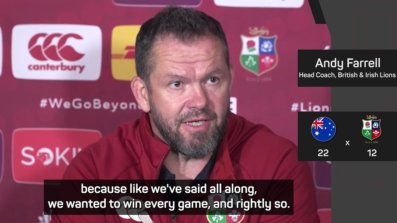 Farrell frustrated as Lions miss out on clean sweep
