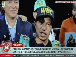 Glorioso triunfo: el venezolano Carlos Cañizales se quedó con el título mundial de boxeo