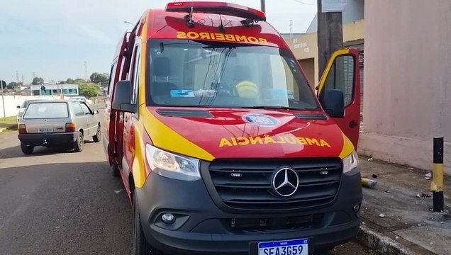 Motociclista de 24 anos fica ferido após queda no Bairro Universitário, em Cascavel