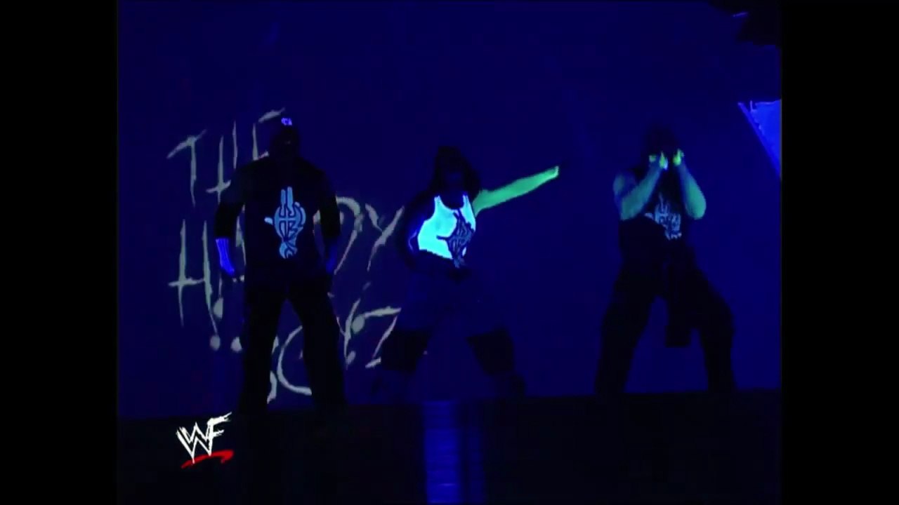 2.28.2002 WWF SMACKDOWN Hardys and Lita vs Dudleys with Stacy and Jazz