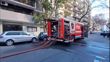 Murió una mujer en el incendio de Caballito