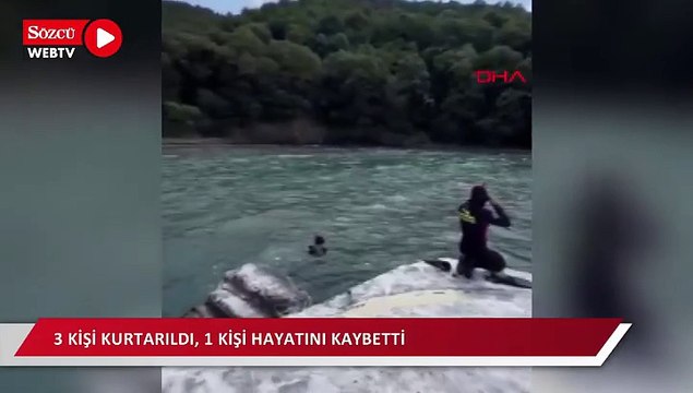 Beykoz'da tekne alabora oldu: 3 kişi kurtarıldı, 1 kişi hayatını kaybetti