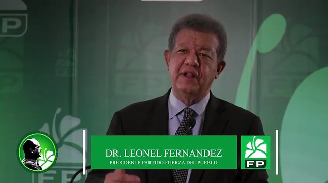 Leonel Fernández llama a votar este domingo en elecciones internas de la Fuerza del Pueblo