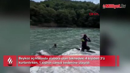 Beykoz'da tekne alabora oldu! 1 kişi hayatını kaybetti