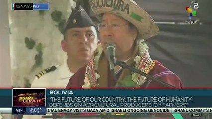 Luis Arce: "The future of our country, the future of humanity, depends on agricultural producers"