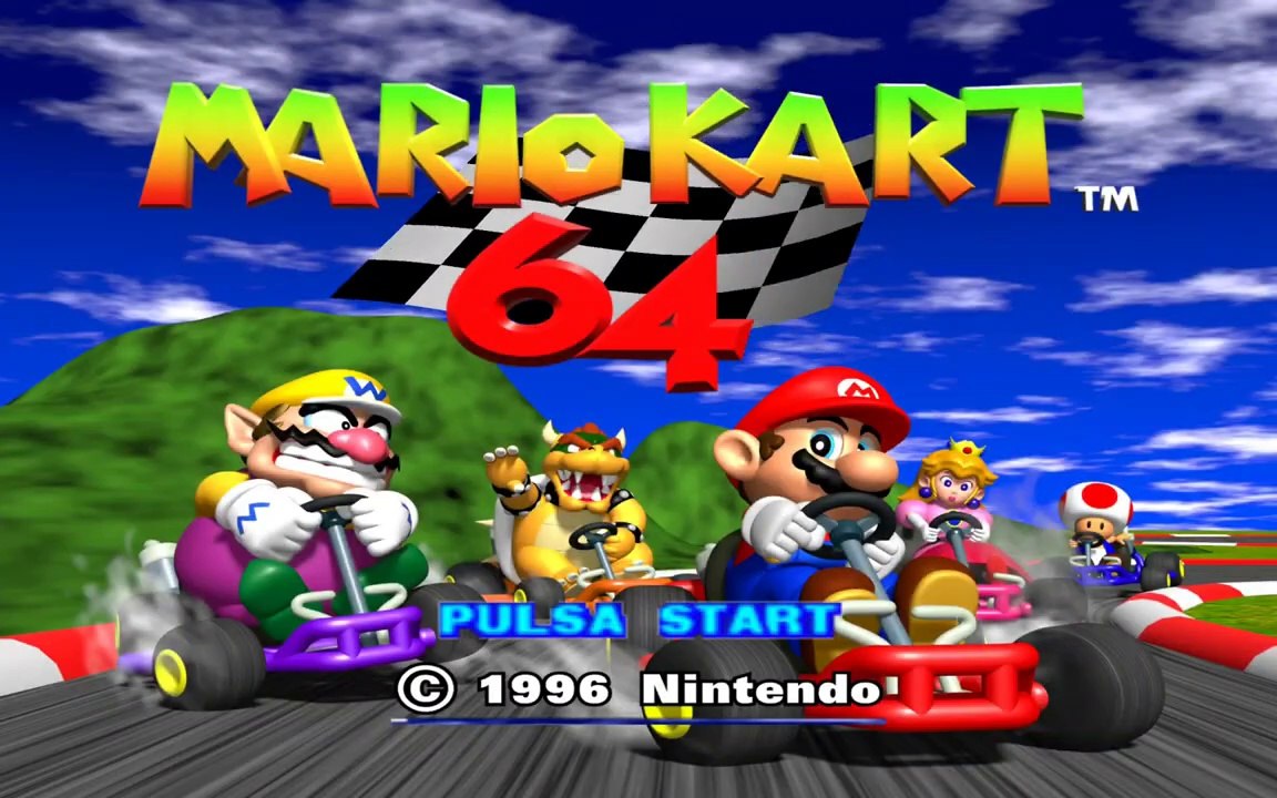 MARIOKART 64 EN ESPAÑOL CON TEXTURAS HD COPA FLOR 100CC.