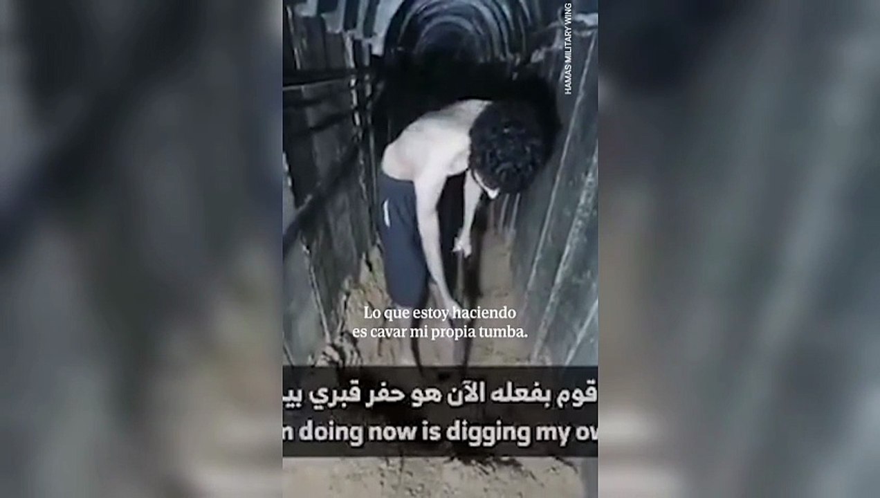Hamás hace cavar su propia tumba al rehén israelí Evyatar David