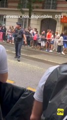 Paris interprétation uniquement pour avoir eu un drapeau palestiniens !! 22h de GAV !! ( Sources CND)