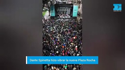 Dante Spinetta hizo vibrar la nueva Plaza Rocha