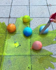 Colorful balloon popping explosion fun 🎈