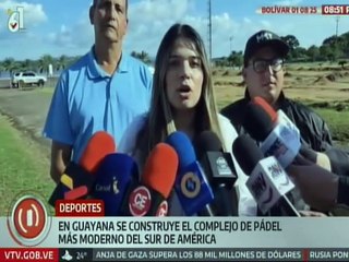 En Ciudad Guayana avanza la construcción del primer complejo de pádel más moderno de América del Sur