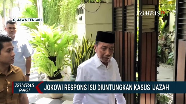 Jokowi Sebut Ada Agenda Politik di Balik Polemik Ijazah, Bantah Tuding SBY | KOMPAS PAGI