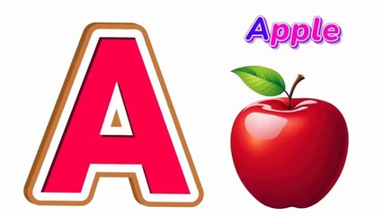 ABC Phonics Song with Two Words | A for Apple | ABC Alphabet Sounds for babies