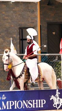 Epic Tent Pegging Start | Horse Rears Up & Rider Strikes with Precision 🐎⚔️ | Pakistan Equestrian Skill