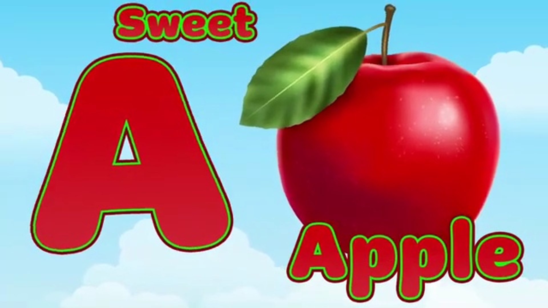 ⁣A is for Apple Song | ABC Alphabet Song for Children | A for Apple