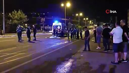 Kayseri'de yolun karşısına geçen yayaya peş peşe 2 otomobil çarptı!