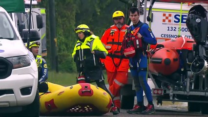 Search underway for woman swept away in floodwaters