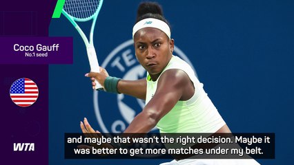 Gauff questions match sharpness after Montreal exit to Mboko