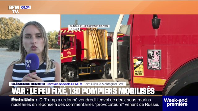 Var: jusqu’à 130 pompiers ont été mobilisés pour maîtriser un feu de forêt